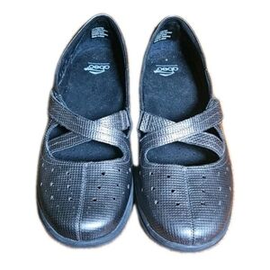 Obeo Ciji Pewter Leather Mary Jane Shoes Women’s Size 8 Comfort Orthotic Walking